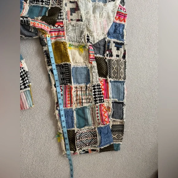 Jaded Gypsy / Patchwork of many colors overalls / Boho Jumpsuit nwt - Picture 7 of 11